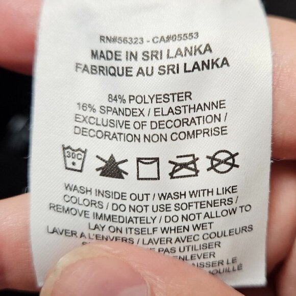 Nike Dri Fit Orange Theory Pants Womens S Black Gym Activewear Polyester Spandex - Picture 4 of 10